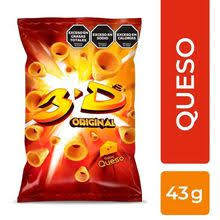 PAPAS 3D QUESO  ORIGINAL 43 GRS